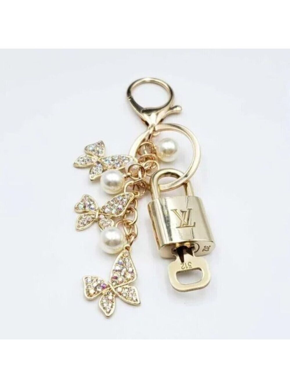 Authentic LV Gold Padlock 🔒Unbranded Keychain Charm for Louis Vuitton Bags